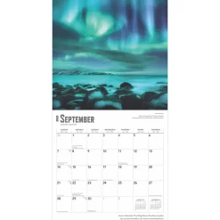 2025 Calendars|BrownTrout 2025 Aurora Borealis Les aurores boréales 12