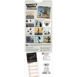 2025 Calendars|BrownTrout 2025 Banksy's Graffiti 6.75" x 16.5" Monthly Slimline Wall Calendar (9781975480677)