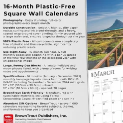 2025 Calendars|BrownTrout 2025 Beaches 12