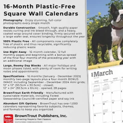 2025 Calendars|BrownTrout 2025 Boston Terriers 12