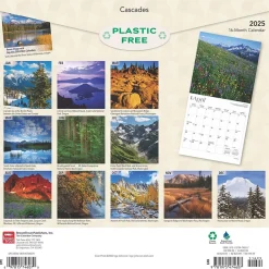 2025 Calendars|BrownTrout 2025 Cascades 12" x 12" Monthly Wall Calendar (9781975474607)