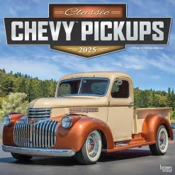 2025 Calendars|BrownTrout 2025 Classic Chevy Pickups 12" x 24" Monthly Square Wall Calendar, (9781975479763)