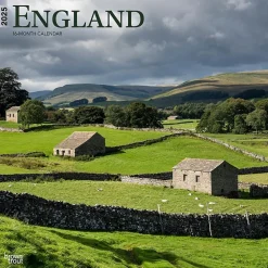 2025 Calendars|BrownTrout 2025 England 12" x 12" Monthly Square Wall Calendar (9781975476953)