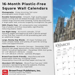 2025 Calendars|BrownTrout 2025 England 12