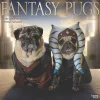 2025 Calendars|BrownTrout 2025 Fantasy Pugs 12" x 12" Monthly Square Wall Calendar (9781975479824)