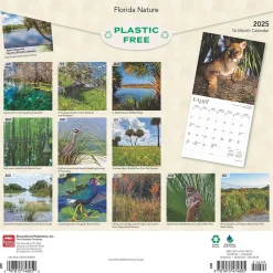 2025 Calendars|BrownTrout 2025 Florida Nature 12" x 24" Monthly Square Wall Calendar, (9781975474805)
