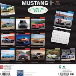 2025 Calendars|BrownTrout 2025 Ford Mustang 12" x 12" Monthly Wall Calendar (9781975479732)