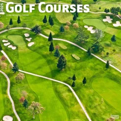 2025 Calendars|BrownTrout 2025 Golf Courses 12" x 12" Monthly Square Wall Calendar (9781975477097)