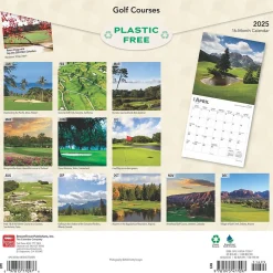 2025 Calendars|BrownTrout 2025 Golf Courses 12" x 12" Monthly Square Wall Calendar (9781975477097)
