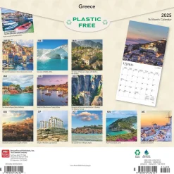 2025 Calendars|BrownTrout 2025 Greece 12" x 12" Monthly Wall Calendar (9781975476151)