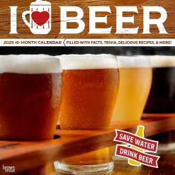 2025 Calendars|BrownTrout 2025 I Love Beer 12" x 12" Monthly Wall Calendar (9781975479459)