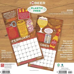 2025 Calendars|BrownTrout 2025 I Love Beer 12" x 12" Monthly Wall Calendar (9781975479459)