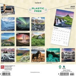 2025 Calendars|BrownTrout 2025 Iceland 12" x 12" Monthly Wall Calendar (9781975476175)