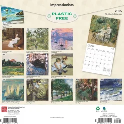 2025 Calendars|BrownTrout 2025 Impressionists 12" x 12" Monthly Wall Calendar (9781975474942)