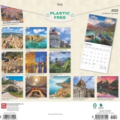 2025 Calendars|BrownTrout 2025 Italy 12" x 12" Monthly Wall Calendar (9781975477219)