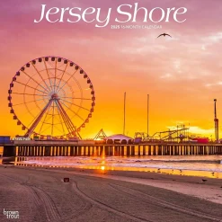 2025 Calendars|BrownTrout 2025 Jersey Shore 12" x 12" Monthly Wall Calendar (9781975474980)