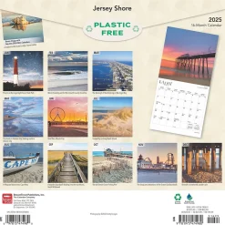 2025 Calendars|BrownTrout 2025 Jersey Shore 12" x 12" Monthly Wall Calendar (9781975474980)
