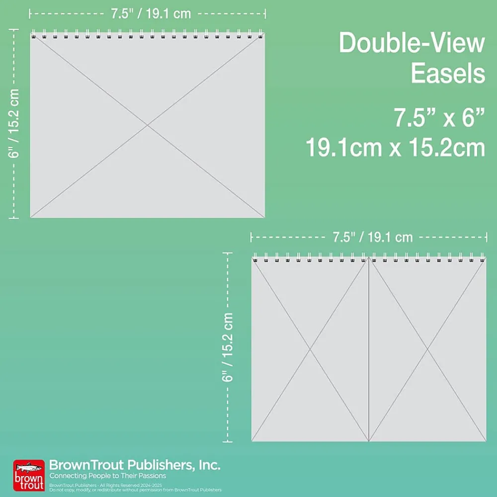 2025 Calendars|BrownTrout 2025 Kittens 7.5" x 6" Monthly Desk Calendar (9781975481629)