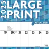 2025 Calendars|BrownTrout 2025 Large Print 12" x 24" Monthly Square Wall Calendar, (9781975478391)