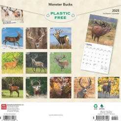 2025 Calendars|BrownTrout 2025 Monster Bucks 12" x 24" Monthly Square Wall Calendar (9781975477448)