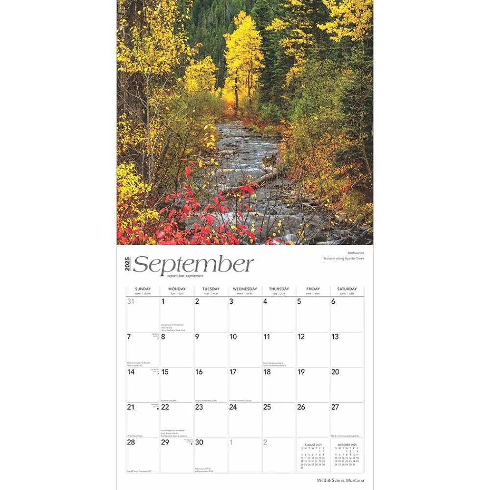2025 Calendars|BrownTrout 2025 Montana Wild & Scenic 12" x 12" Monthly Wall Calendar (9781975475314)