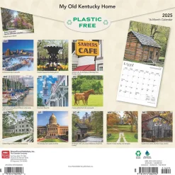 2025 Calendars|BrownTrout 2025 My Old Kentucky Home Kentucky Places 12" x 12" Monthly Square Wall Calendar (9781975482992)