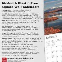 2025 Calendars|BrownTrout 2025 New Hampshire Wild & Scenic 12