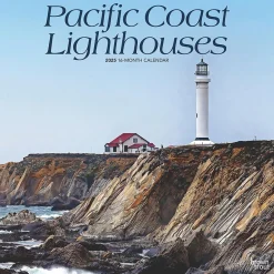 2025 Calendars|BrownTrout 2025 Pacific Coast Lighthouses 12" x 12" Monthly Square Wall Calendar (9781975475109)