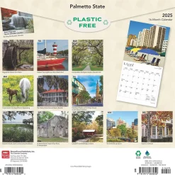 2025 Calendars|BrownTrout 2025 Palmetto State South Carolina Places 12" x 12" Monthly Wall Calendar (9781975483050)