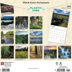 2025 Calendars|BrownTrout 2025 Pennsylvania Wild & Scenic 12" x 12" Monthly Wall Calendar (9781975475529)