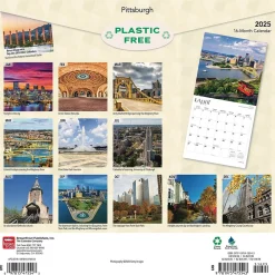 2025 Calendars|BrownTrout 2025 Pittsburgh 12" x 12" Monthly Wall Calendar (9781975475543)