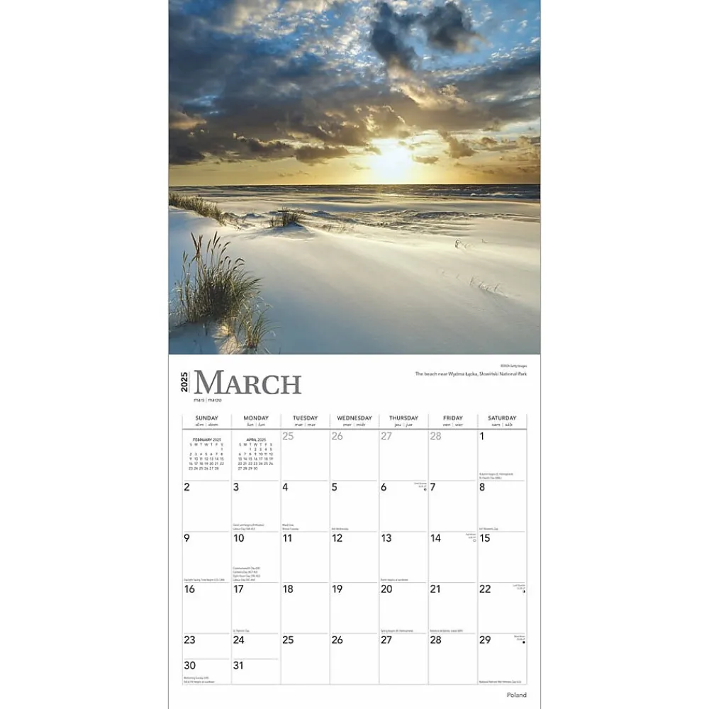 2025 Calendars|BrownTrout 2025 Poland 12" x 12" Monthly Wall Calendar (9781975480714)