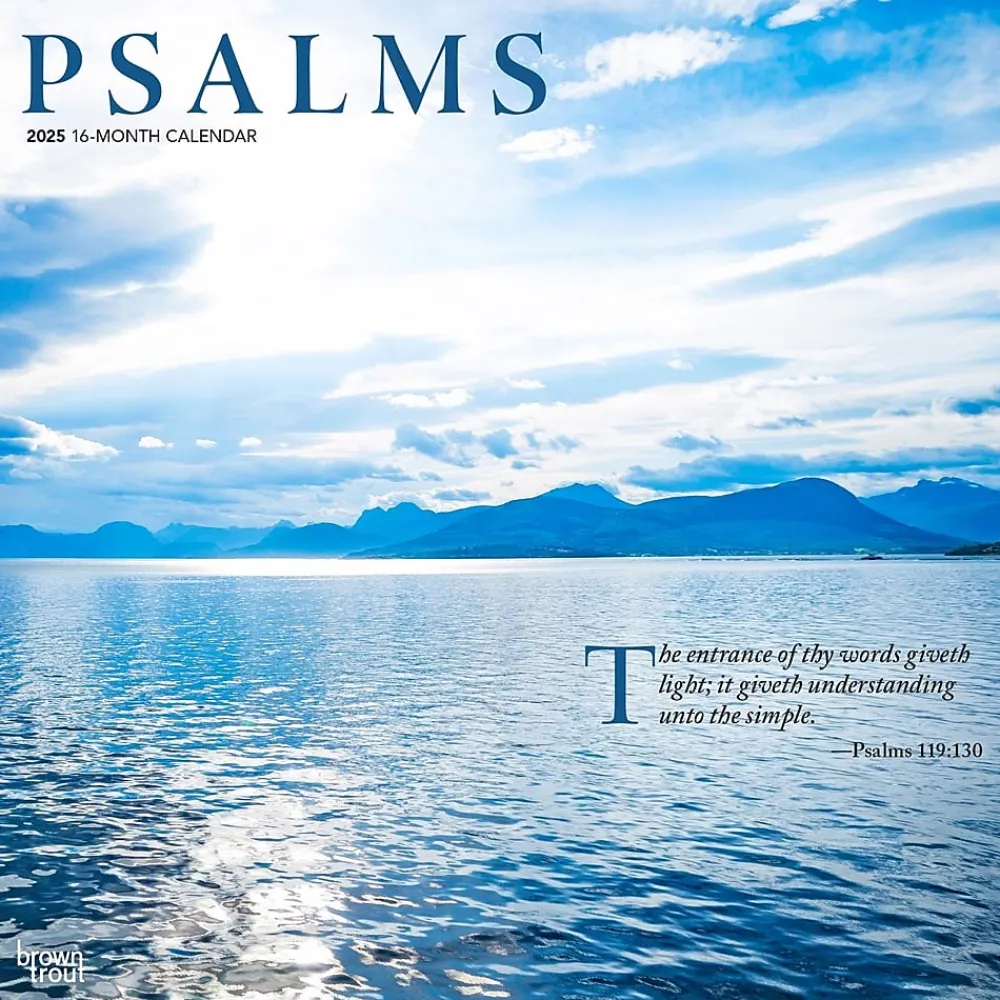 2025 Calendars|BrownTrout 2025 Psalms 12" x 12" Monthly Wall Calendar (9781975477554)