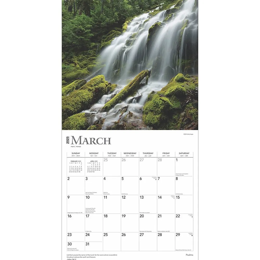 2025 Calendars|BrownTrout 2025 Psalms 12" x 12" Monthly Wall Calendar (9781975477554)