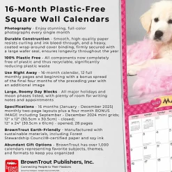 2025 Calendars|BrownTrout 2025 Puppies in Pink 12