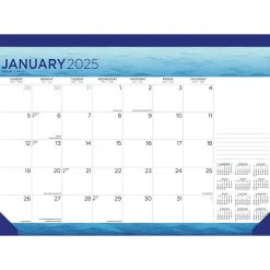2025 Calendars|BrownTrout 2025 Seaside Currents 17" x 12" Monthly Desk Pad Calendar (9781975481285)