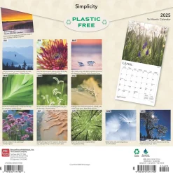 2025 Calendars|BrownTrout 2025 Simplicity 12" x 24" Monthly Square Wall Calendar, (9781975477790)