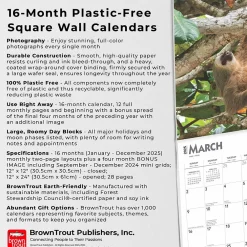2025 Calendars|BrownTrout 2025 Sloths 12