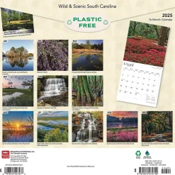 2025 Calendars|BrownTrout 2025 South Carolina Wild & Scenic 12" x 12" Monthly Square Wall Calendar (9781975475710)