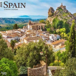 2025 Calendars|BrownTrout 2025 Spain 12" x 12" Monthly Square Wall Calendar (9781975476250)