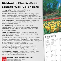 2025 Calendars|BrownTrout 2025 Tar Heel State North Carolina Places 12