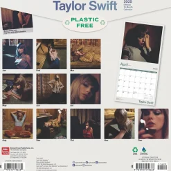 2025 Calendars|BrownTrout 2025 Taylor Swift OFFICIAL 12" x 24" Monthly Square Wall Calendar (9781975479633)