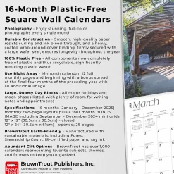 2025 Calendars|BrownTrout 2025 The Majesty of New England 12