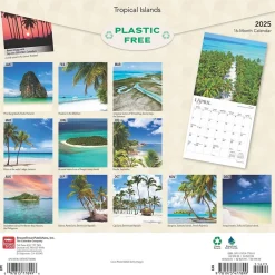 2025 Calendars|BrownTrout 2025 Tropical Islands 12" x 12" Monthly Wall Calendar (9781975477899)