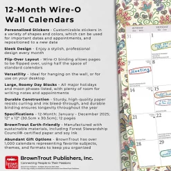 2025 Calendars|BrownTrout 2025 Tuscan Delight 12