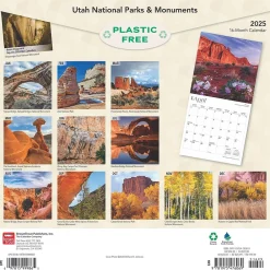 2025 Calendars|BrownTrout 2025 Utah National Parks & Monuments 12" x 12" Monthly Square Wall Calendar (9781975476069)