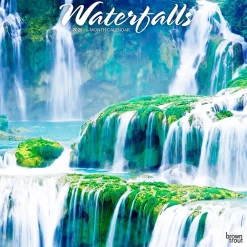 2025 Calendars|BrownTrout 2025 Waterfalls 12" x 12" Monthly Wall Calendar (9781975475895)