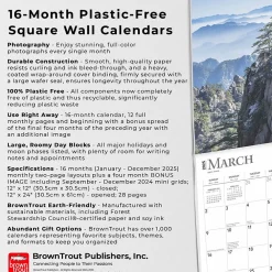 2025 Calendars|BrownTrout 2025 World's Greatest Mountains 12