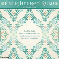 2025 Calendars|Brush Dance 2025 Enlightened Rumi 12" x 24" Monthly Square Wall Calendar (9781975478551)