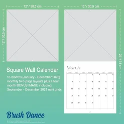2025 Calendars|Brush Dance 2025 Enlightened Rumi 12